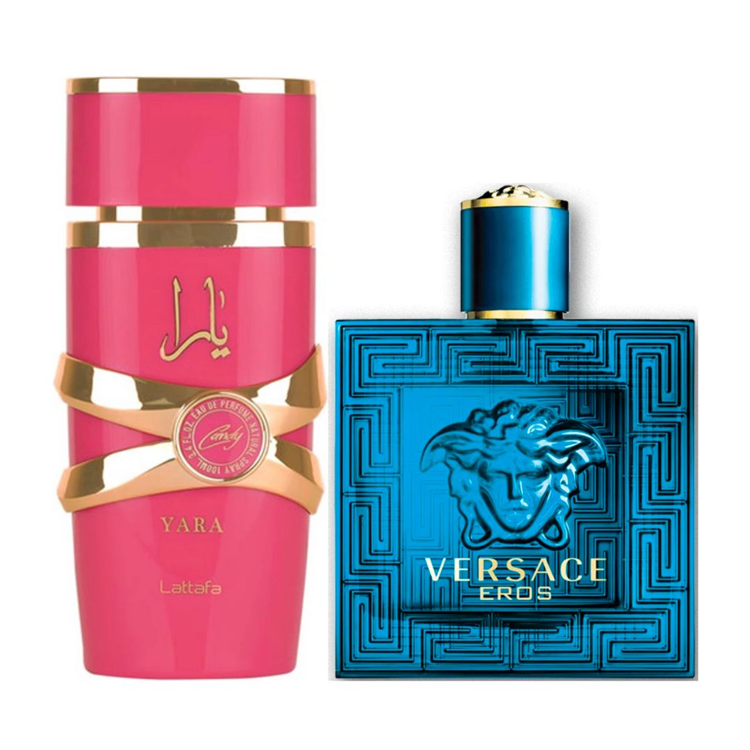 Yara Candy 1.1 y Versace Eros 1.1