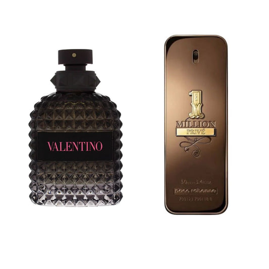 Valentino Uomo Born in Roma 1.1 y One Million Privé 1.1