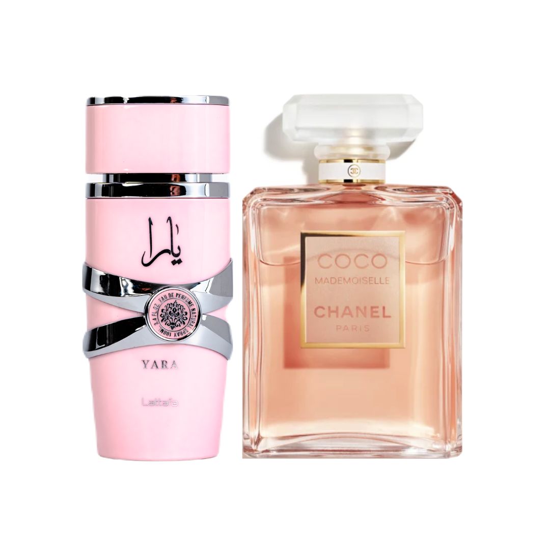 Lataffa Yara 1.1 y Coco Mademoiselle 1.1