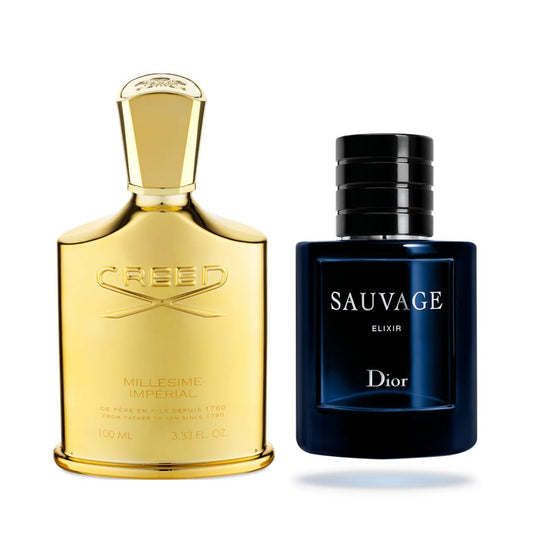 Creed Millésime Impérial 1.1 y Dior Sauvage Elixir 1.1