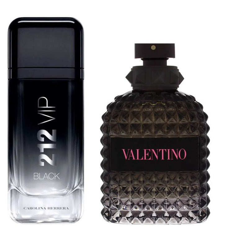 212 VIP Black 1.1 y Valentino Born in Roma Uomo 1.1